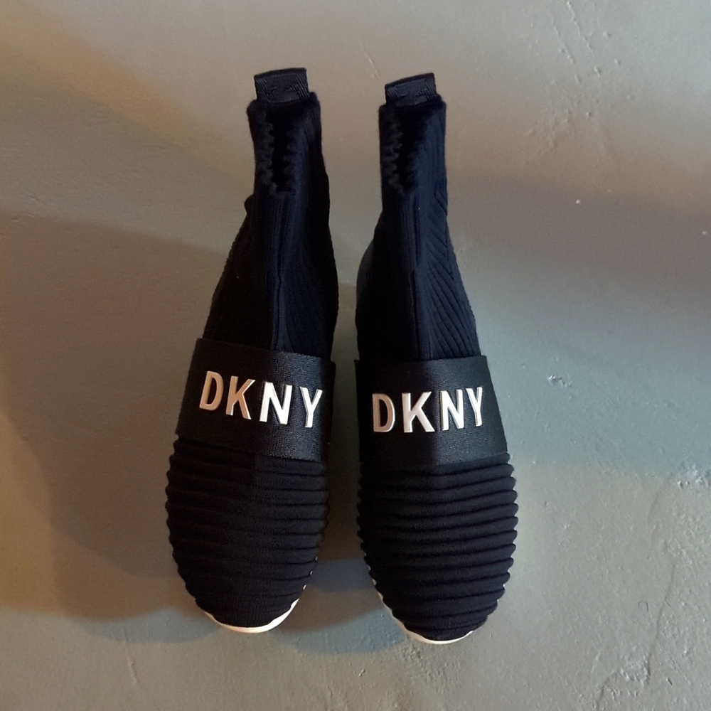 DKNY black ankle boots